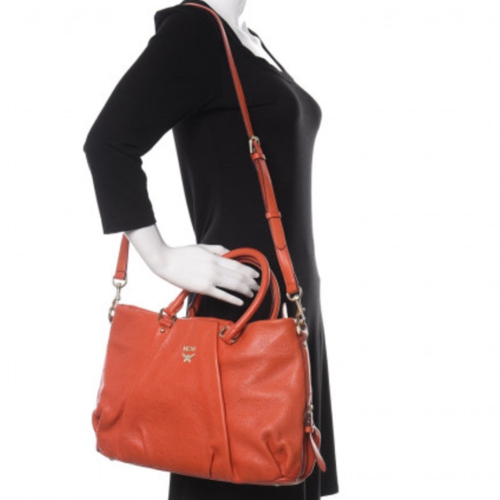 MCM 
Calfskin Ottomar Monogram Tote - Picture 10 of 16